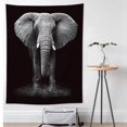 thumbnail image 1 of Tapisserie Animal Spirituel Noir et Blanc, 1 of 2