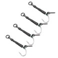 thumbnail image 4 of Equipo de pesca de carpa Ronnie Rig, aparejo de pesca con bucle de tornillo mate con revestimiento de PTFE para agua dulce y salada, 4 # con púas, 4 of 10