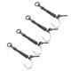 thumbnail image 2 of Equipo de pesca de carpa Ronnie Rig, aparejo de pesca con bucle de tornillo mate con revestimiento de PTFE para agua dulce y salada, 4 # con púas, 2 of 12