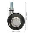 thumbnail image 2 of MIANGASTORE 4pcs Wheels Threaded Stem Replacement Wheels Trolley Caster, 2 of 5
