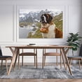 thumbnail image 5 of Saint Bernard - The Guardian of The Snow Canvas Art Poster And Wall Art Picture Print Modern Family Bedroom Decor Posters,Unframe-style,12x18inch(30x45cm), 5 of 8