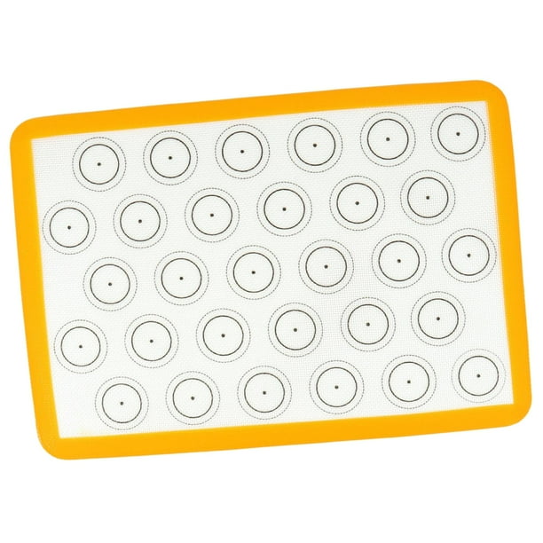 Tapete de silicona grande para hornear, tapete multifunción para hacer pan, tapete reutilizable amarillo