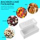 thumbnail image 3 of Cajas de embalaje para macarrones, postres, galletas y panadería con ventana transparente (10 unidades), 3 of 8
