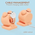 thumbnail image 3 of VallexMall iWatch Stand for Apple Watch Charger Stand Series Ultra 9/8/7/6/Se/5/4/3/2/1 Сute Silicone Apple Watch Holder Supports Nightstand Mode Charging Dock Accessories [Charger Not Included], 3 of 8