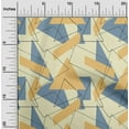 thumbnail image 1 of oneOone Tissu Popeline de Coton Rectangle & Triangle Imprimé Géométrique Tissu de Couture BTY 42 Pouces de Large, 1 of 1