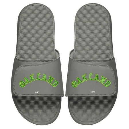 

Youth ISlide Gray Oakland Athletics Cooperstown Wordmark Logo Slide Sandals