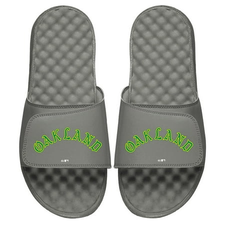 

Youth ISlide Gray Oakland Athletics Cooperstown Wordmark Logo Slide Sandals