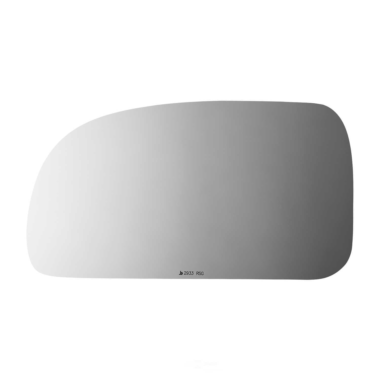 Burco Side View Mirror Replacement Glass with Motor Mount Plate - Clear Glass - 2933RSG
