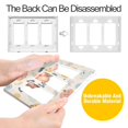 thumbnail image 4 of Yayeee Rocker Switch Wall Plate 1-Gang 4.6"x2.9" Home Decorative Outlet Cover, Halloween Cute Pumpkins, 4 of 6
