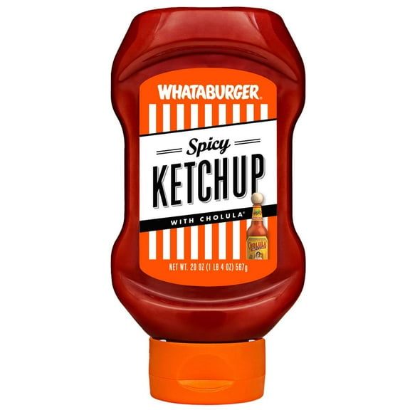 Pack Of 2 Whataburger Spicy Ketchup with Cholula - 20 oz (Packaging May Vary)