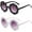 black+white, variant on 2 Pieces Round Flower Sunglasses Cute Kids Sunglasses UV Protection for Girls Boys