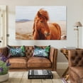thumbnail image 3 of Wild Icelandic Brown Horse Canvas Art Poster And Wall Art Picture Print Modern Family Bedroom Decor Posters,Unframe-style,08x12inch(20x30cm), 3 of 8