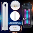 thumbnail image 3 of PYYNA-Bug Zapper Replacement Bulb 15 W U Shaped Twin Tube Bulb Indoor Outdoor Bug Zapper Light with 4 Pin Base(White,4 Pieces), 3 of 4