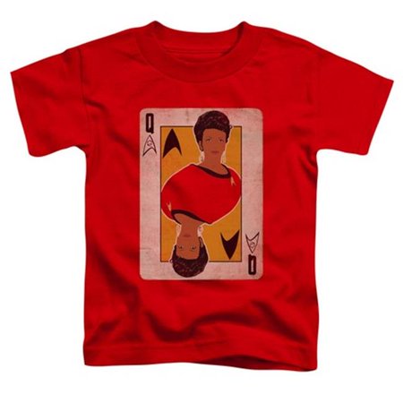 

Trevco Star Trek-Tos Queen - Short Sleeve Toddler Tee - Red- Small 2T