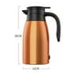 thumbnail image 4 of Hervidor de agua Portátil Baoblaze acero inoxidable 1400ml 24V naranja, 4 of 4