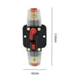 thumbnail image 4 of Cortacircuitos Disyuntor Restablecimiento automático Coche RV Interruptor de seguro de energía Portafusibles de audio, 4 of 4