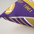 thumbnail image 5 of Set of 2 Football Throw Pillow Covers 18x18 Inch, Football Lovers Pillow Covers, Boys Rugby Cushion Covers, Football Helmet Reversible Purple Yellow Decorative Accent Pillow Cases, 5 of 5