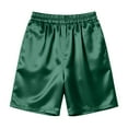 thumbnail image 5 of Women Summer Shorts Knee Length Baggy Straight Wide Leg Side Pockets Casaul Solid Color Dressy Casual Soft Pants Green S-2XL, 5 of 6