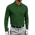 thumbnail image 2 of Men's Polo Shirt Long Sleeve Golf Shirts Lightweight UPF 50+ Sun Protection Cool Shirts for Men Work Fishing Outdoor, 2 of 8