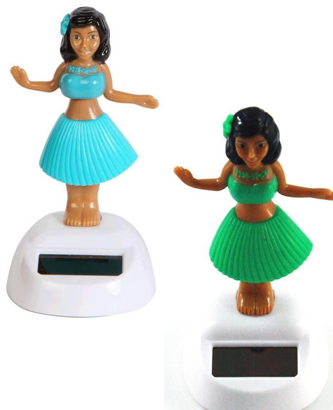 Solar Powered Dashboard Hula Girl Set of 2