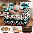 thumbnail image 5 of Chririnla 2 Piece Couch Cover for Living Room Chair Covers with Stretch for Pet, Geometric Armchair Cover, 5 of 8