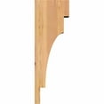 thumbnail image 3 of 3 1/2"W x 8"D x 24"H Mediterranean Smooth Corbel, Western Red Cedar, 3 of 9