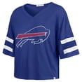 thumbnail image 2 of Women's '47 Royal Buffalo Bills Premier Scout Cropped V-Neck T-Shirt, 2 of 3