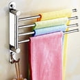 thumbnail image 3 of Toallero de columpio montado en la pared, brazo de barra de toalla de baño de acero inoxidable, toallero giratorio de baño/cocina, organizador de soporte de suspensión, 3 of 8
