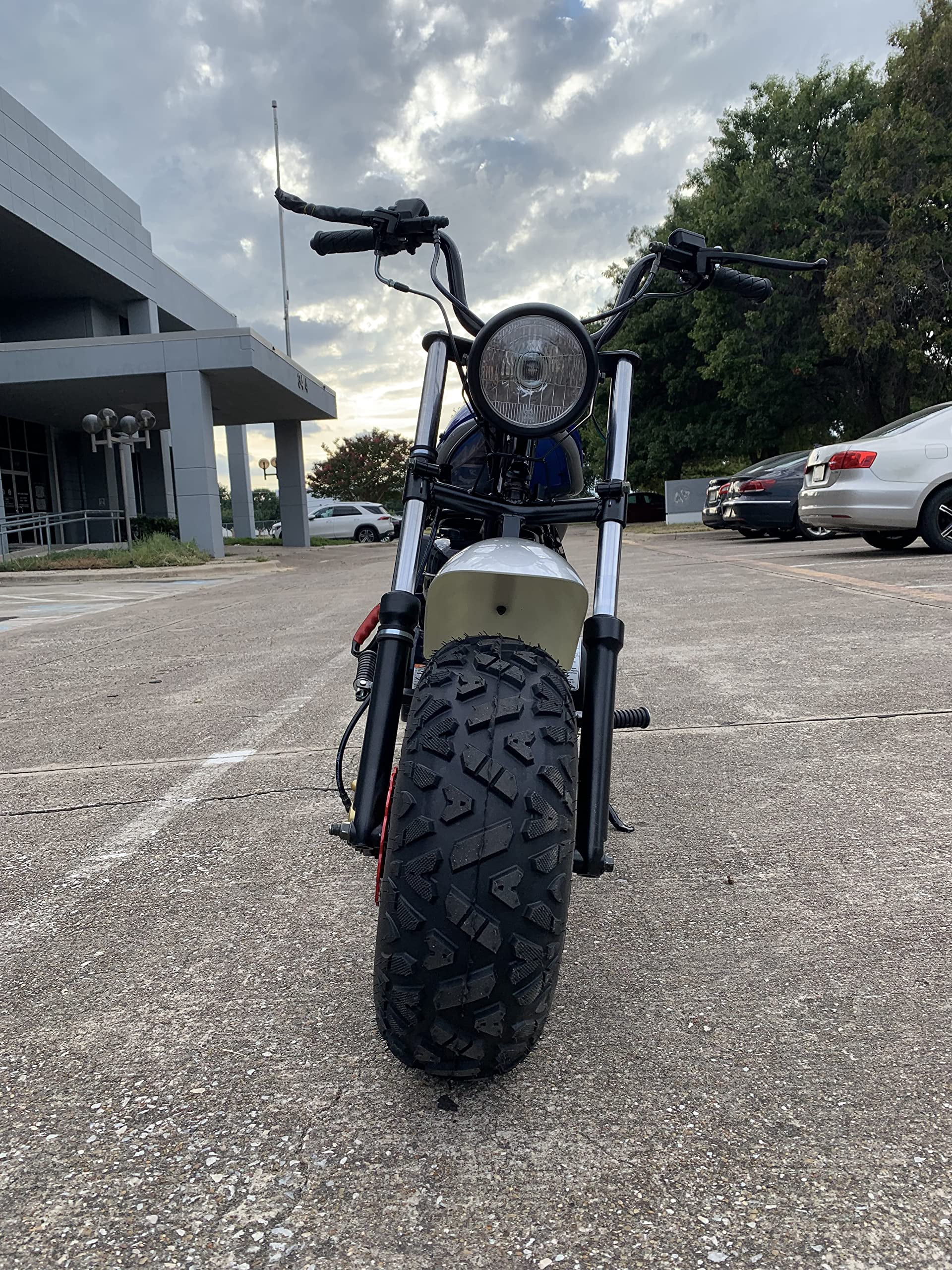 Trailmaster Mini Bike mb 200X Hurricane All New with Front and Rear Brakes, 196cc (Blue)