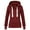 Wine, variant on EDFBUYKRS Female Long Sleeve Hoodie Women's Solid Color Slouchy Hoodie Pullover Casual Thick Blouse Top Long Sleeve Comfortable Sweatshirt for Everyday Wear Xxl