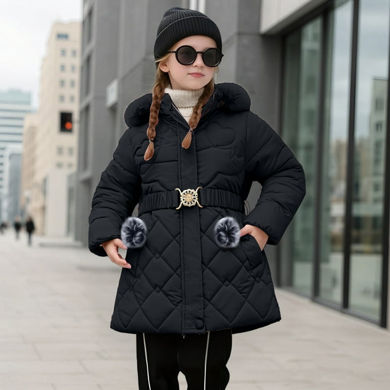 chaisystyle Kids Long Down Coat 140 新品 ZHOUCHANKIDS Winter Jacket Girls Down Jacket Thermal Lined Winter