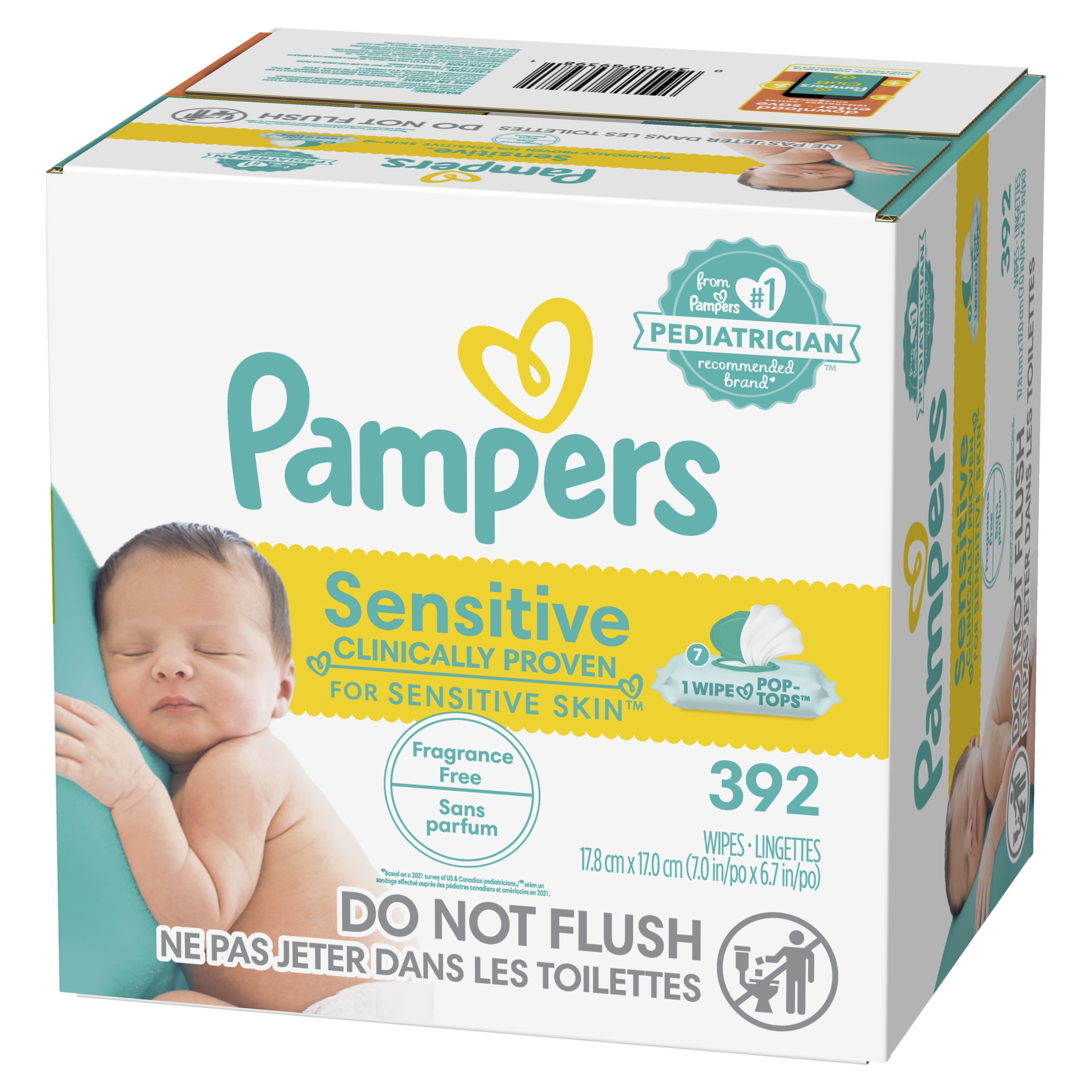 Lingette pampers 0% plastique - Pampers