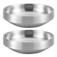 thumbnail image 1 of Juego de 2 platos de acero inoxidable para condimentos de kimchi coreano, ideales para la cocina del hogar., 1 of 8