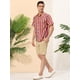 thumbnail image 4 of Camisa a rayas de verano Lars Amadeus para hombre Azul multicolor S, 4 of 6