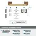 thumbnail image 5 of Amerock Blackrock Champagne Bronze Pivoting Double Post Toilet Paper Holder, 5 of 8
