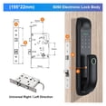 thumbnail image 2 of Door Lock, Electronic Finrprint Biometric Frosted Panel Digital Smart Door Lock TUYA Or TTLock APP Password IC Card Security ,Easy to Install, 2 of 7