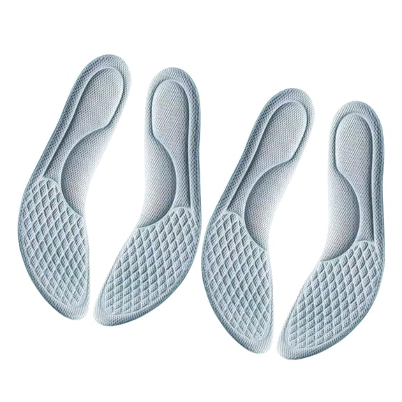 Necvior 2 Pair Insoles Heel Cushion Pads Men Women Shoes Inserts Memory Foam Arch Support Shock Absorption Nonslip Plantar Heel