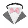 thumbnail image 1 of Chien Smoking Bandana Chien Mariage Bandana Collier de Chien avec Noeud Papillon et Cravate Designs Réglable Noir Col Formel Smoking Chien Noeud Papillon Réglable Foulard, 1 of 12