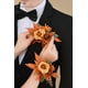 thumbnail image 2 of Set de ramilletes de flores artificiales Serwalin Orange 20 cm, 2 of 9