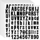 thumbnail image 1 of 770 Pieces 10 Sheets Self Adhesive Vinyl Letters Numbers Kit Alphabet Number Stickers For Mailbox (Black 1 Inch), 1 of 5