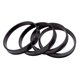 thumbnail image 5 of 4 pcs Hub de coche anillos centrífugos de Centro de perforación 66,6-57,1mm-4 pcs plástico negro para la mayoría del coche shamjiam anillos centrados en cubo, 5 of 7