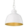 thumbnail image 2 of Wry Lighting Holmes 1-light Pendant in Matte White, 2 of 4