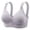 Grey, variant on Gymayou Full Cup Wireless Bra for Older Women Thin Cup No Underwire Comfort Bra Breathable Gathering Bras Beige L