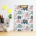 thumbnail image 6 of FMSHPON Elephants Clipboard Hardboard Wood Nursing Clip Board and Pull for Standard A4 Letter 13x9 inches, 6 of 8