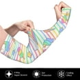 thumbnail image 3 of Easygdp Cute Unicorn Adult Ice Silk Sunscreen Arm Cover with Thumbhole, Cooling Compression Arm Cover for Running, 3 of 8