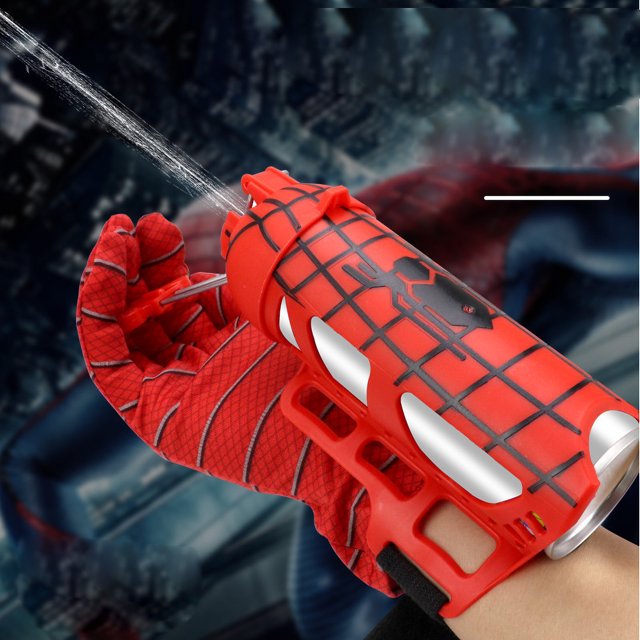 Tirador web para niños Lanzador web Juguete de juego de rol Guantes de superhéroe respetuosos con el medio ambiente Lanzador de seda de araña Tipo 1