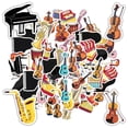 thumbnail image 5 of 35pcs-150pcs Colorful Instrument Stickers Fun Music Stickers Cartoon Instrument Stickers for Phones Laptops Suitcases, 5 of 9