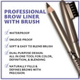 thumbnail image 3 of Khasana Long-Lasting Waterproof Eyebrow Pencil with Brush, Sharpenable, Longwear Eyebrow Pencil, Defined Brows, Pigment Brow Pencil. #22 Light Brown, 3 of 10
