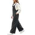 thumbnail image 5 of Taqqpue Women's Corduroy Overalls Wide Leg Oversize Jumpsuit Adjustable Straps Loose Casual Long Pants with Pockets Vintage Streetwear Fashion Outfit for Women Size S-XXXL, 5 of 8