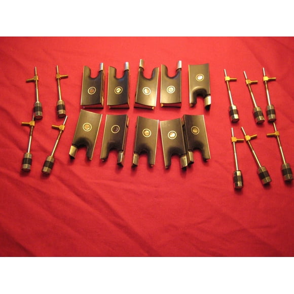 Wholesale! 10 Pcs Violin 4/4 Bow Ebony Frog and Screw, Color Pearl Slide